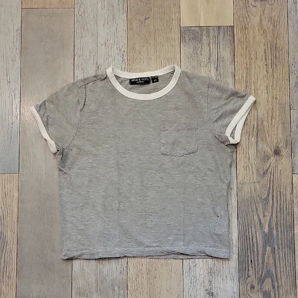 ASOS rave Soul Gray Crop Top NWT - Picture 1 of 4